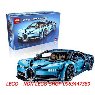 Lego Technic Lepin 20086 ( Bugatti Chiron - Xanh Cam Đỏ 4031 khối )