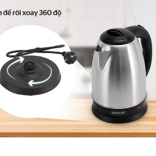 Ấm Siêu Tốc Inox 1.8L- Bình Đun Siêu Tốc Sunhouse