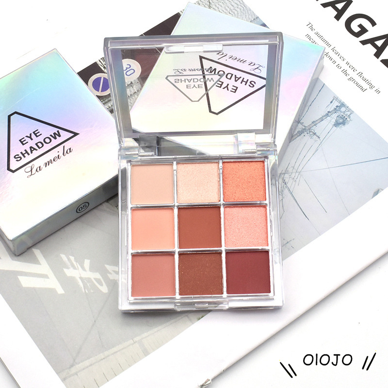 ⚜️Bảng Phấn Mắt Nhũ Hộp Vuông Lameila 9 Ô Eye Shadow Bảng Màu