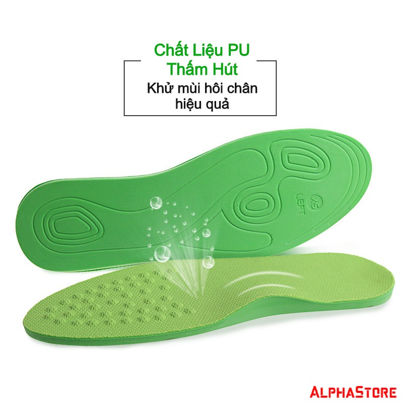 Cặp Lót Giày Chỉnh Hình Bàn Chân Phẳng Chất Liệu PU Mềm Mại - Lót Giầy Y Khoa Orthopedic Hỗ Trợ Chỉnh Chân Bẹt