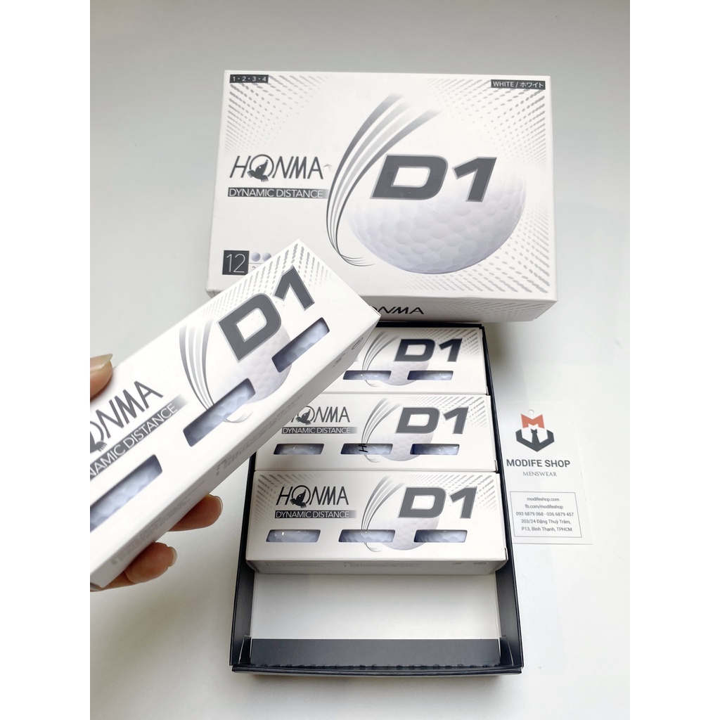 Bóng Golf Honma D1 (New) - Hộp gồm 12 quả - Modife Shop