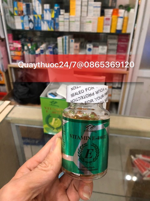 ✅VITAMIN E 400IU ,HỖ TRỢ DA,XOÁ NHĂN