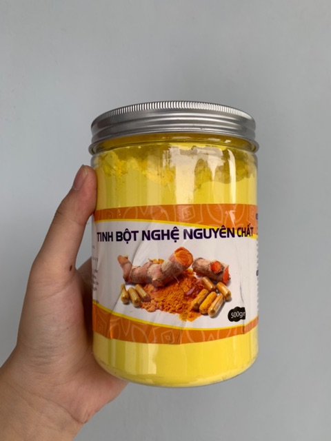 Tinh Bột Nghệ 500g tinh bột nghệ giải độc gan, làm mát, đẹp da - Dược Liệu Quý