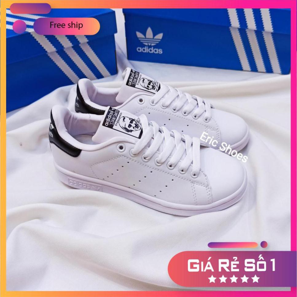 Giày Stan Smith trắng basic nam nữ (part 1) [ẢNH/VIDEO THẬT + FULLBOX + TẶNG TẤT, BÌNH VỆ SINH GIÀY + FREESHIP]