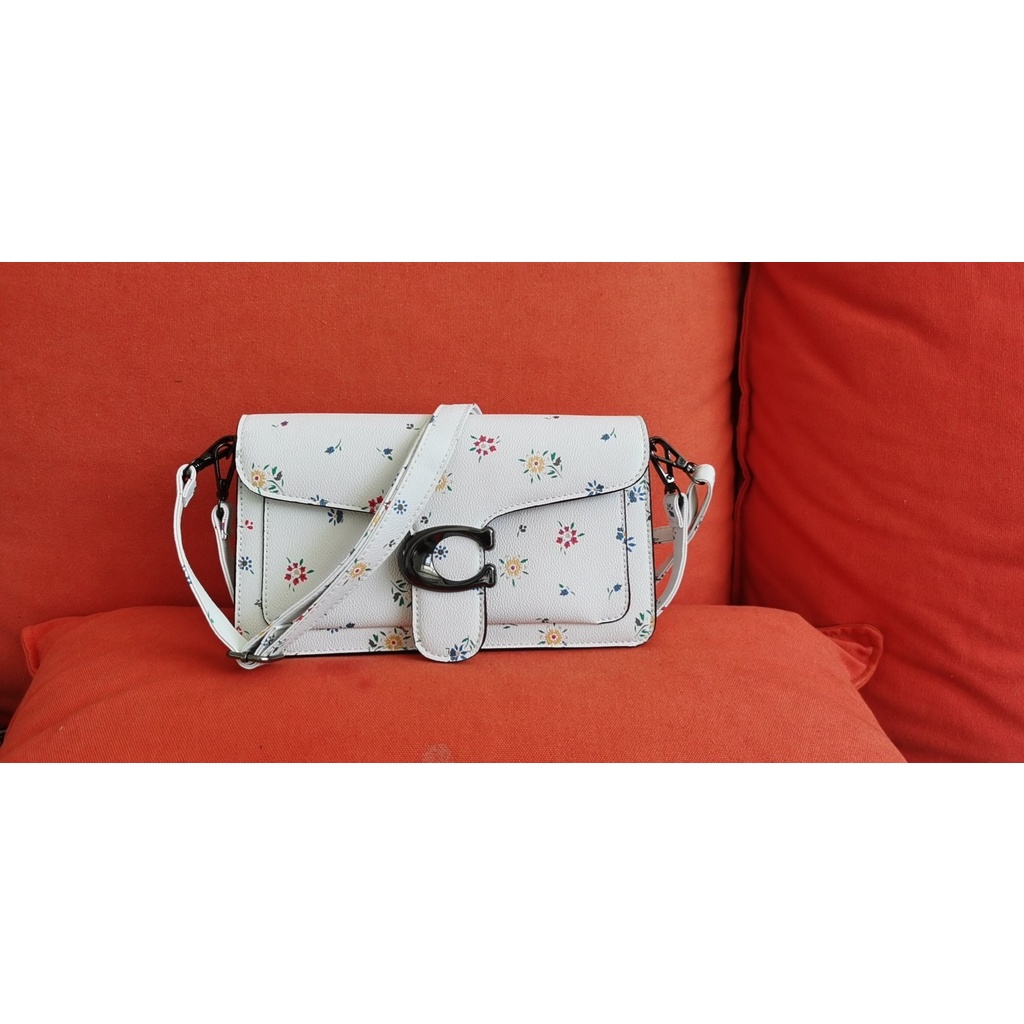 Coach Floral pattern Cross-body pouch baguette bag handbag sling bag