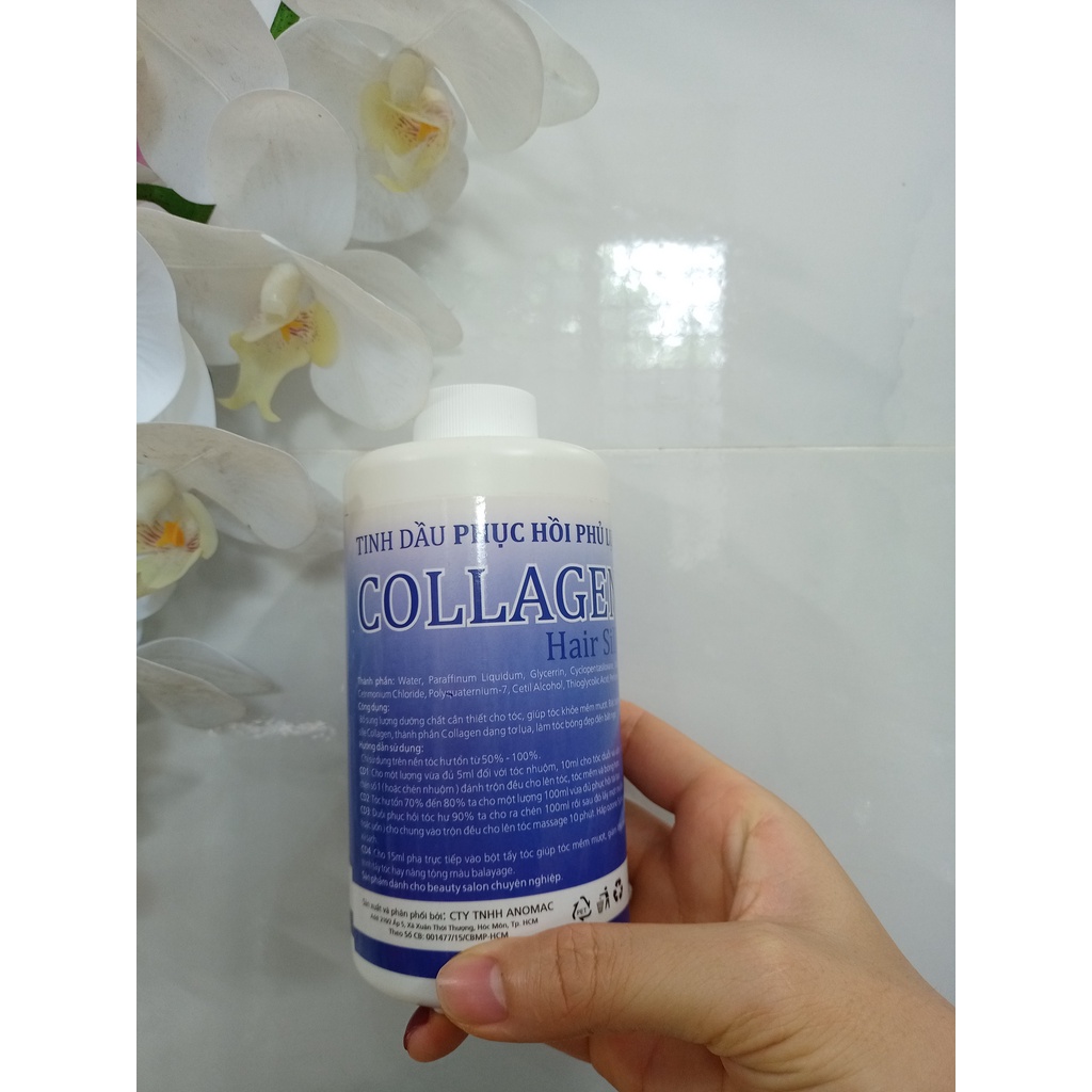 500ml Tinh dầu phục hồi phủ lụa Collagen hair sili