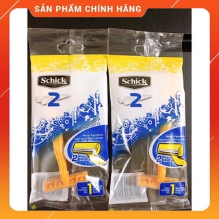 COMBO 10 DAO CẠO DU LỊCH SCHICK (DAO CAO VÀNG)