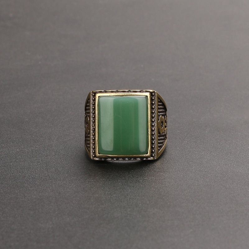 Yueying Deserve To Act The Role Of Restoring Nhẫn Đá Quý Cổ Điển Bằng Đồng Thau Phong Cách Punk Rock Cá Tính