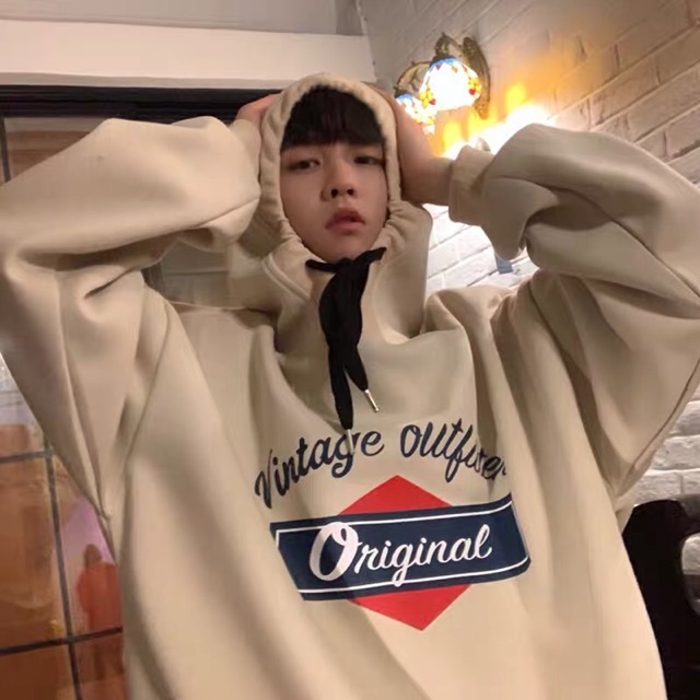 Áo hoodie nỉ form rộng unisex Original nam nữ ulzzang Wind | BigBuy360 - bigbuy360.vn