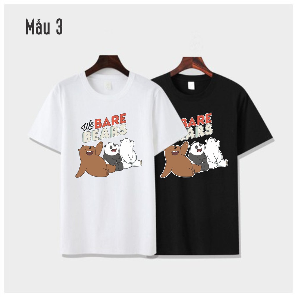 ÁO THUN NAM NỮ WE BARE BEARS THỊNH HÀNH | BigBuy360 - bigbuy360.vn