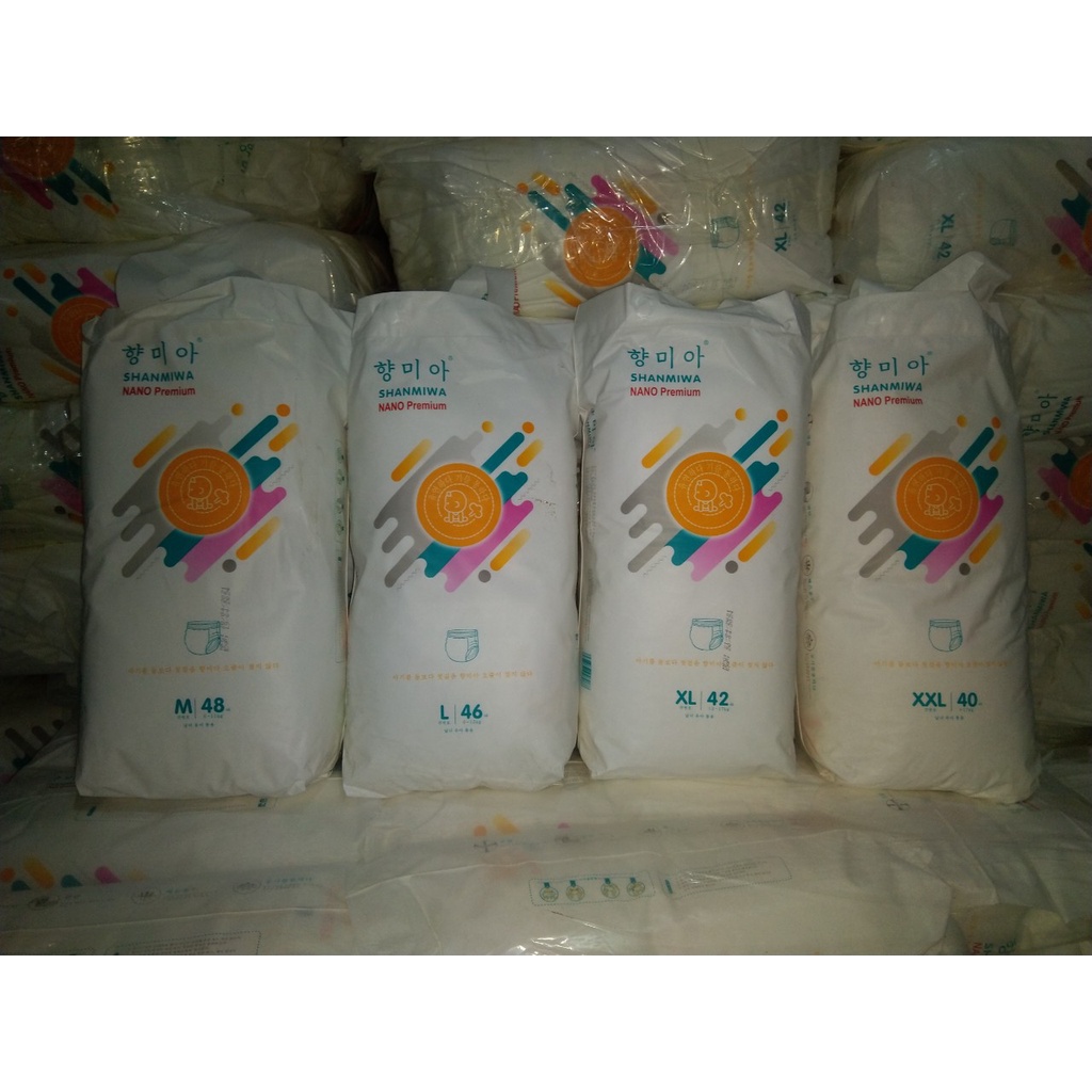 Bỉm quần Shanmiwa nano Hàn M96/L92/Xl84/XXL80 mẫu mới