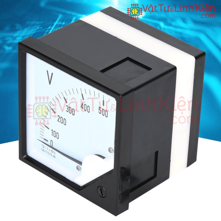 Đồng Hồ Đo Điện Áp Bảng Vuông Vôn Kế Tương Tự AC 0-500V Vôn Kế Tương Tự Cho Các Thiết Bị Điều Khiển