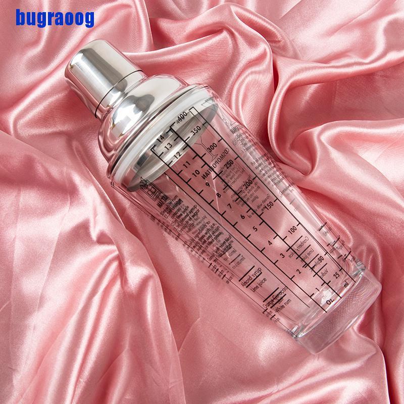 【bug】Martini Cocktail Shaker Scale Glass champagne Wine Beverage Mixer Shaker Bottle