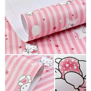 5M giấy dán tường hello kitty có sẵn keo