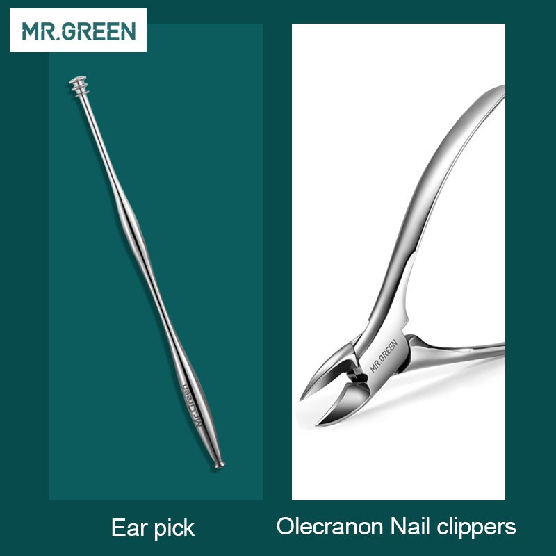 Bộ 12 Dụng Cụ Làm Móng MR.GREEN Chuyên Nghiệp Bằng Thép Không Gỉ