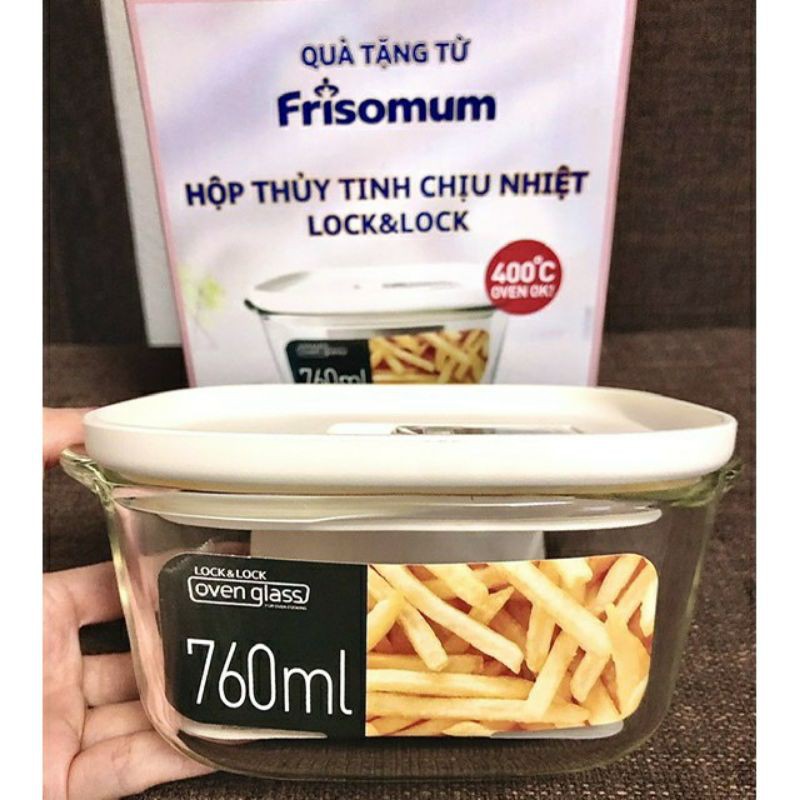 thố Hộp thủy tinh lock lock chia ngăn chịu nhiệt 410ml,760ml, 840ml,950ml, 1000ml ensure, glucerna, pediasure