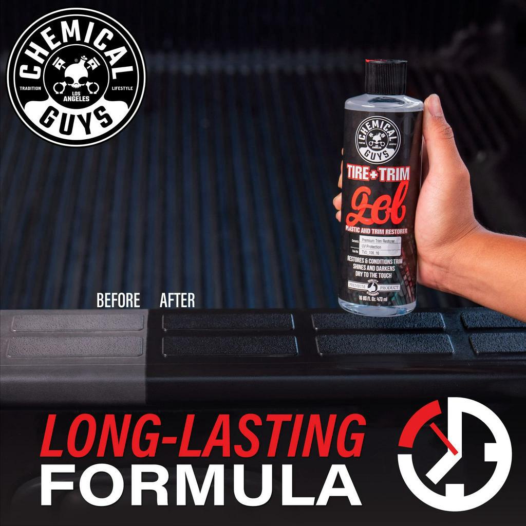 Gel phục hồi nhựa bạc màu Chemical Guys Tire and Trim Gel, dưỡng nhựa nhám, làm mới nhựa đen 478ml