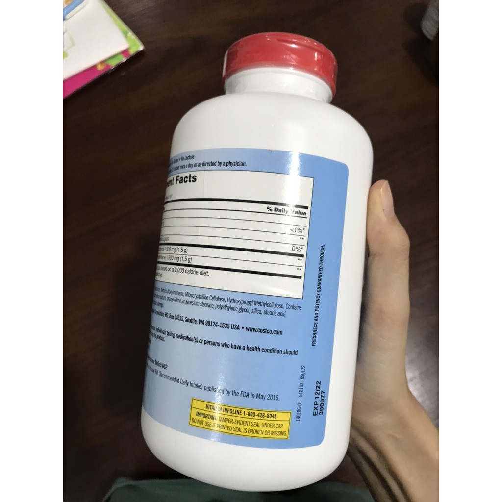 Kirkland Glucosamine HCL 1500mg with MSM 1500mg hỗ trợ xương khớp (Chai 375 viên)