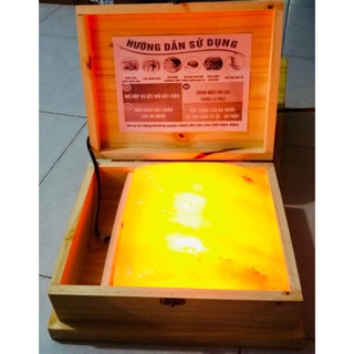 ĐÈN ĐÁ MUỐI HIMALAYA LOẠI 1 CỤC- MẶT CONG - Tặng kèm tinh dầu sả chanh 10ml trị giá 30k