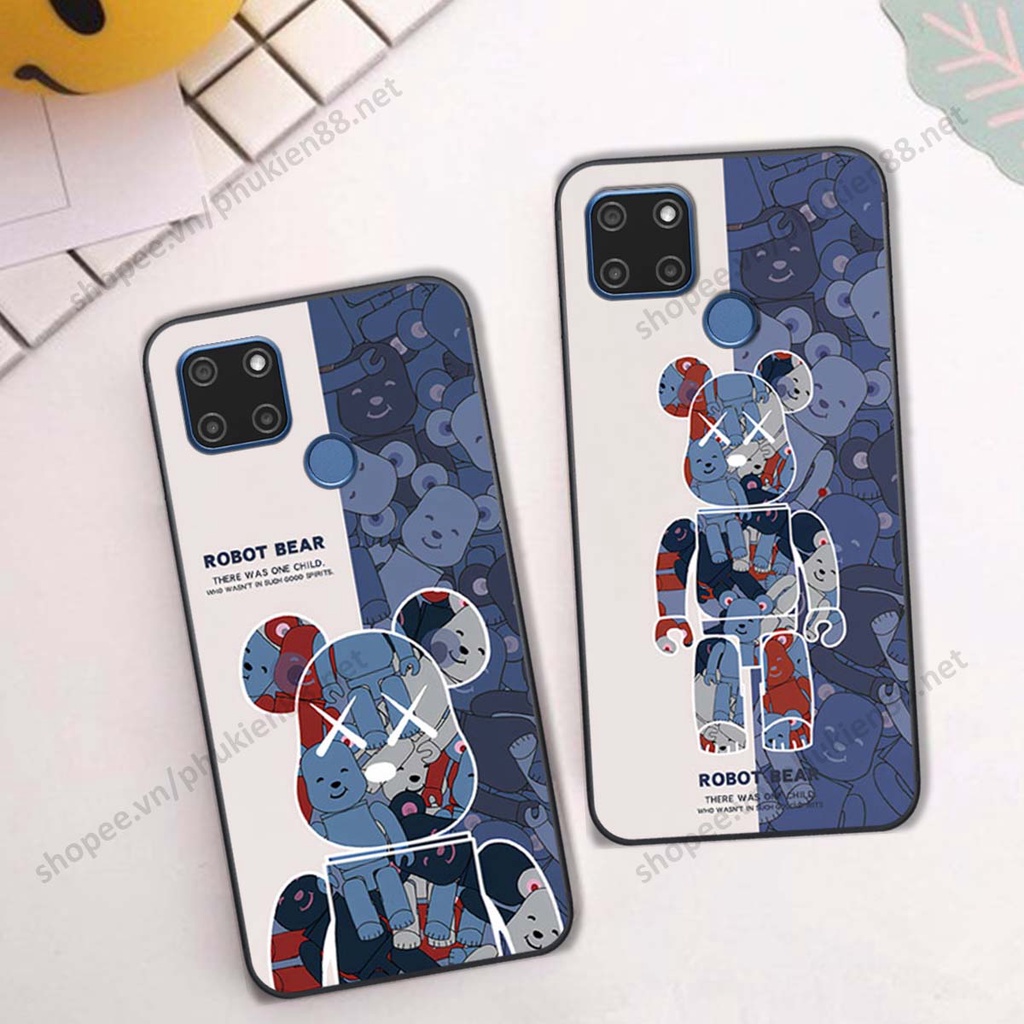 Ốp lưng Realme C11 hình Robot Bear, Kawsnc bảo vệ điện thoại