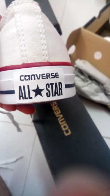 Giày converse classic trắng cổ thấp real new