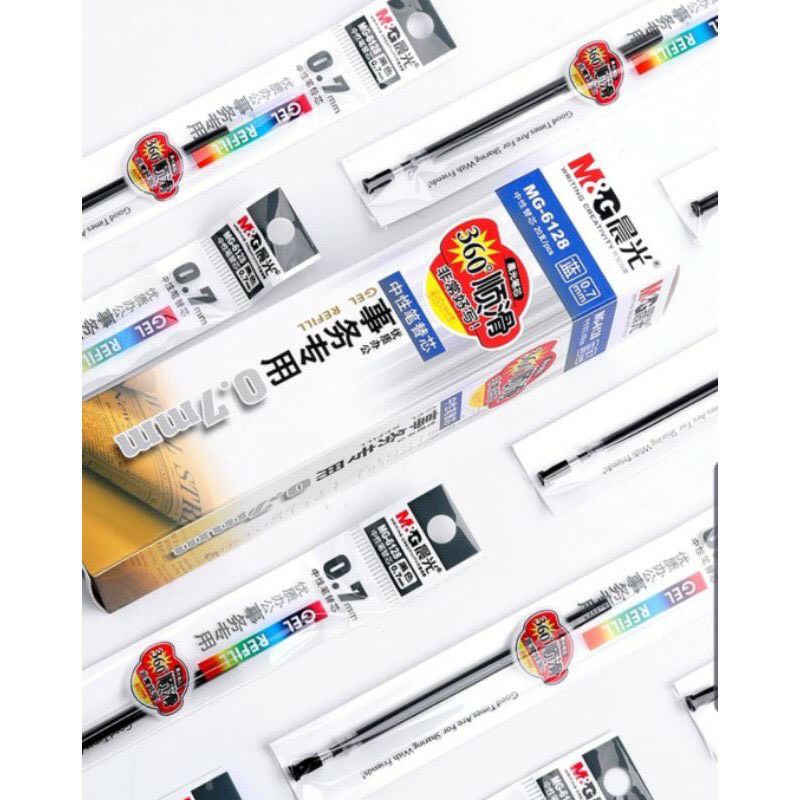 Sỉ - Ruột bút Gel / Ruột bút kí 0.7mm M&G - 6128, ruột dùng cho bút nước kí - Bút viết chữ Hán