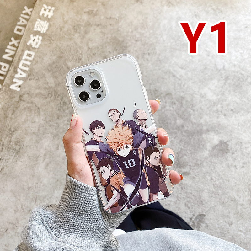 Iphone 12 / 11 Pro / Max / 6 / 6s / 7 / 8 Plus / Xr / X / Xs / Max / Se / 2020 Capa De Celular Flexível De Vôlei Haikyuu Para