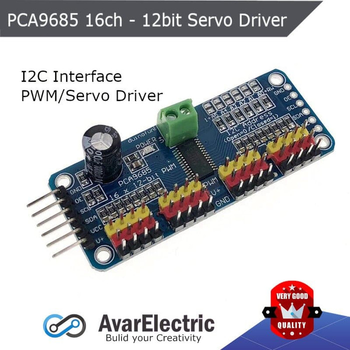 Mô Đun Động Cơ Servo Pca9685 16 Kênh 12 Bit Pwm I2c