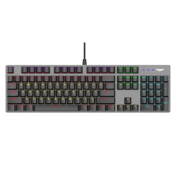 Bàn phím cơ có dây Gaming NEWMEN GE369 Hotswap, Khung kim loại, Keycap double-shots ABS siêu bền, LED nền 20 chế độ