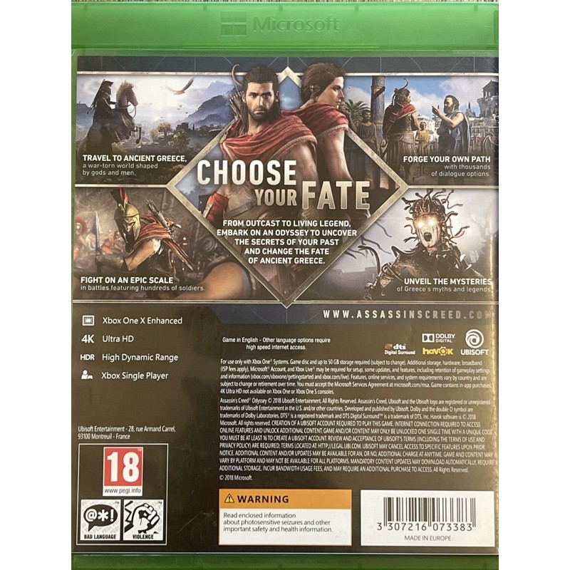 Đĩa Xbox One ASSASSIN'S CREED ODYSSEY