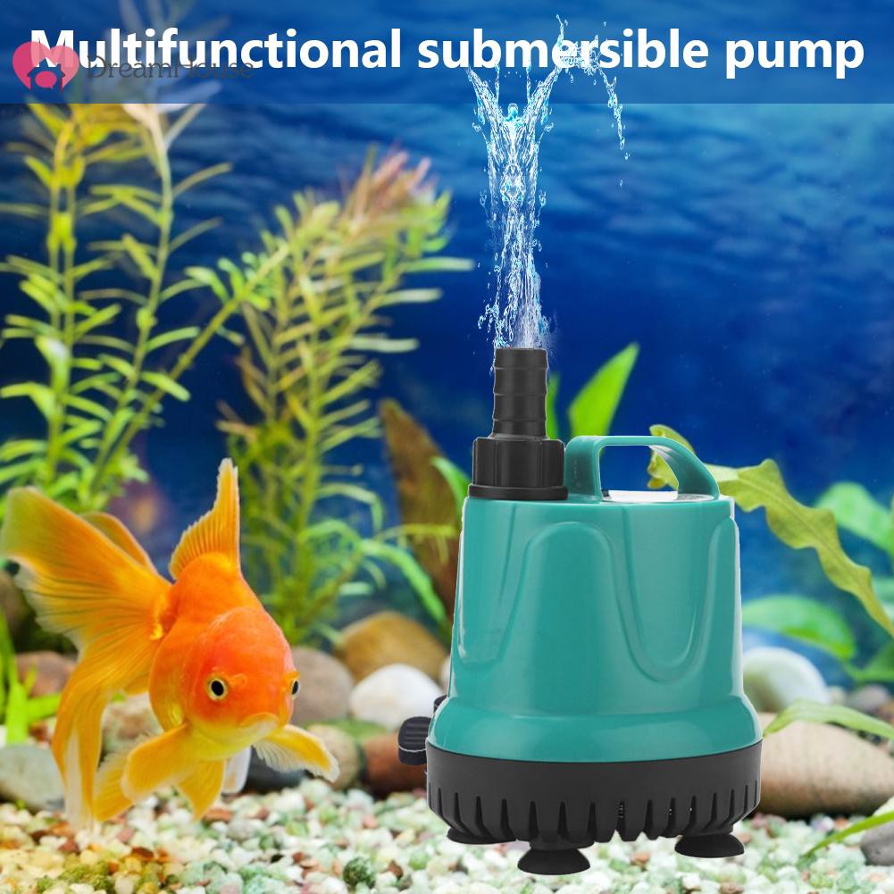 ☀220V 240V Fish Tank Submersible Water Pump Silent Filter Suction Feces Pump