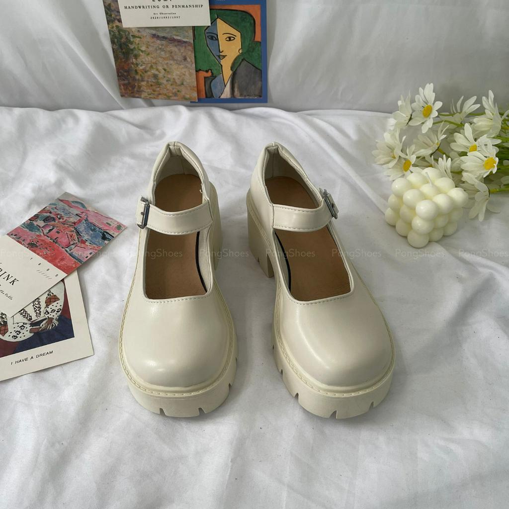 Giày búp bê Pong Shoes phong cách Ulzzangs - FULL BOX - Mã 1336