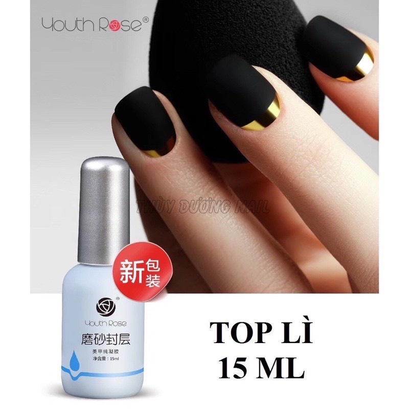 Top Lì nhám Hoa Hồng - MATTE TOP Chai 15ml
