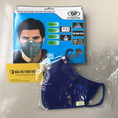 Khẩu trang than hoạt tính GP Standard  _ phòng độc, lọc bụi - Đeo qua tai