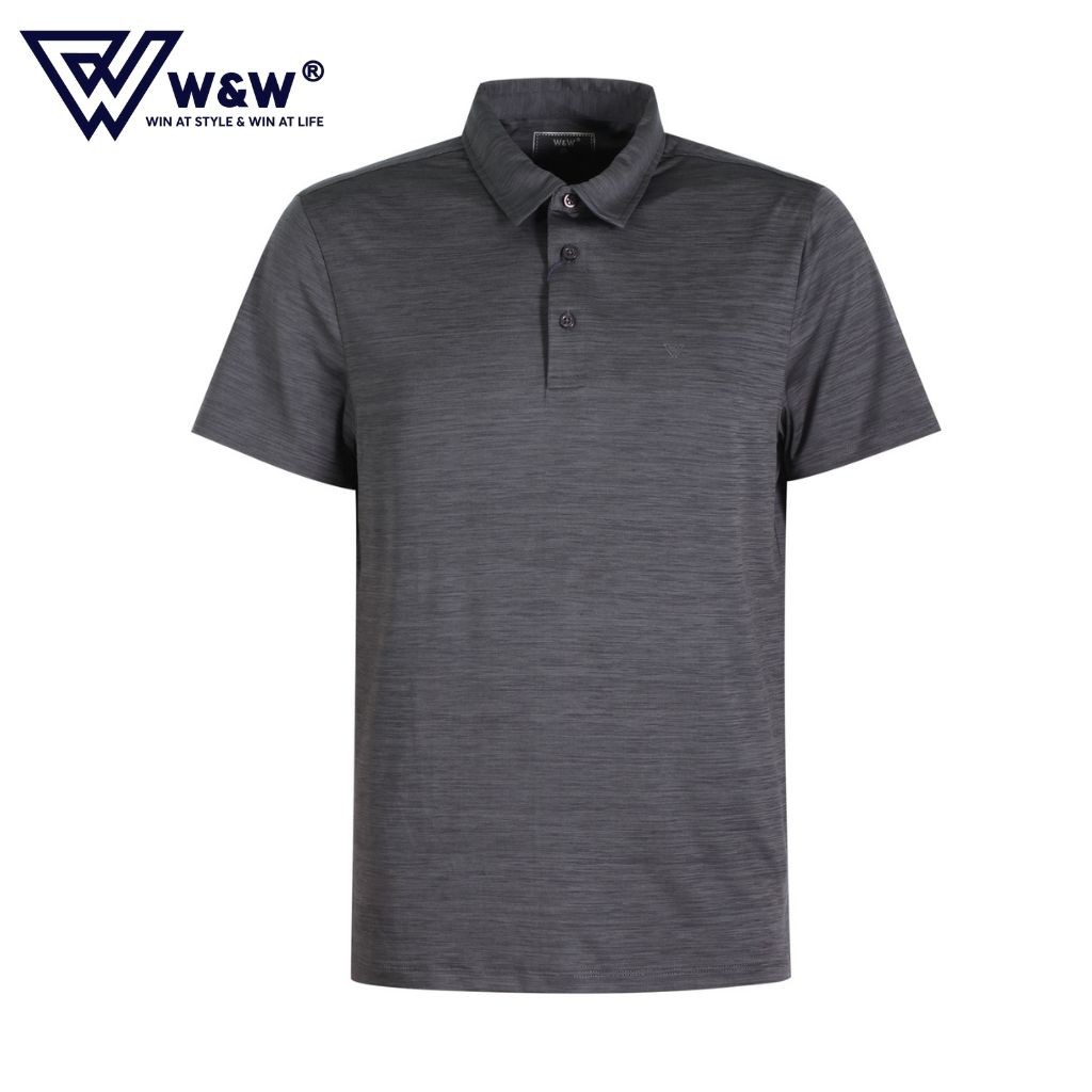 Áo Thun Polo Nam Công Sở W&W Dáng Regular Fit - Cổ Bẻ Ba Cúc Cài Ngắn Tay - Chất Liệu Thoáng Mát WPO75R