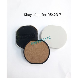 Khay mực dấu tròn shiny 542,tampon thay cán dấu.
