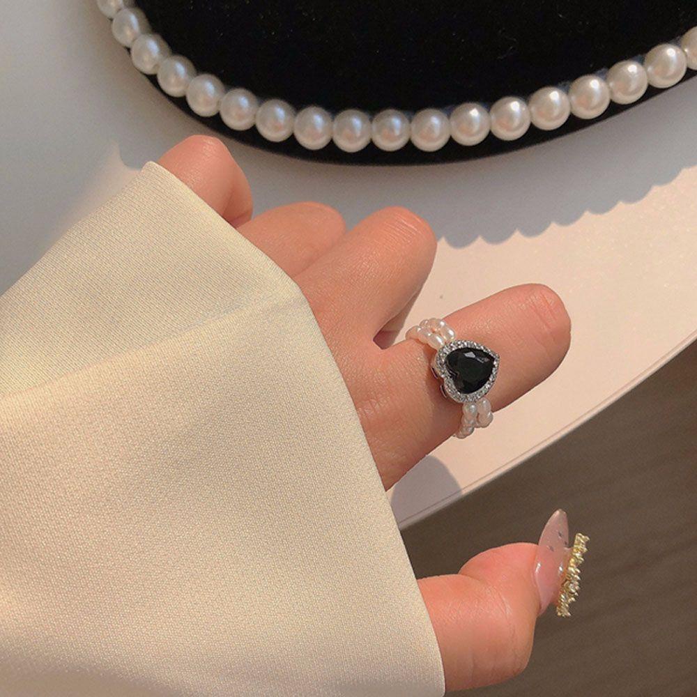 Nhẫn Cưới SOMEDAYZL|Dây Chuyền Kim Loại Màu Đen Co Giãn Thời Trang Lãng Mạn|Trang Sức Vòng Cổ Cho Bữa Tiệc