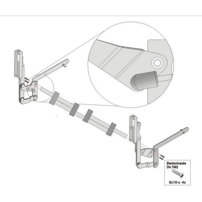 Bộ khung nâng cánh hiện đại