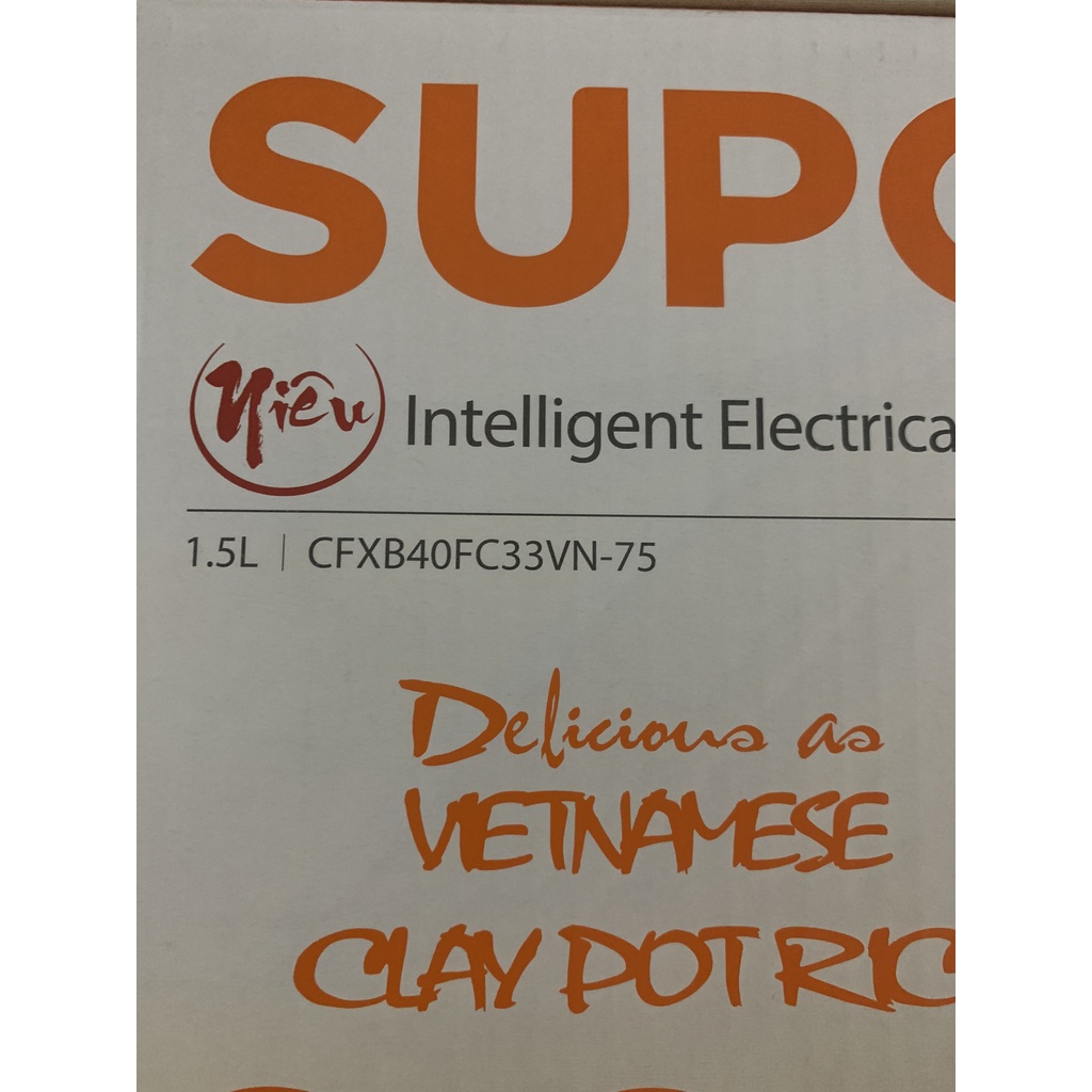 Nồi cơm điện tử niêu Supor CFXB40FC33VN-75 1.5L, CFXB50FC33VN-75 1.8 để