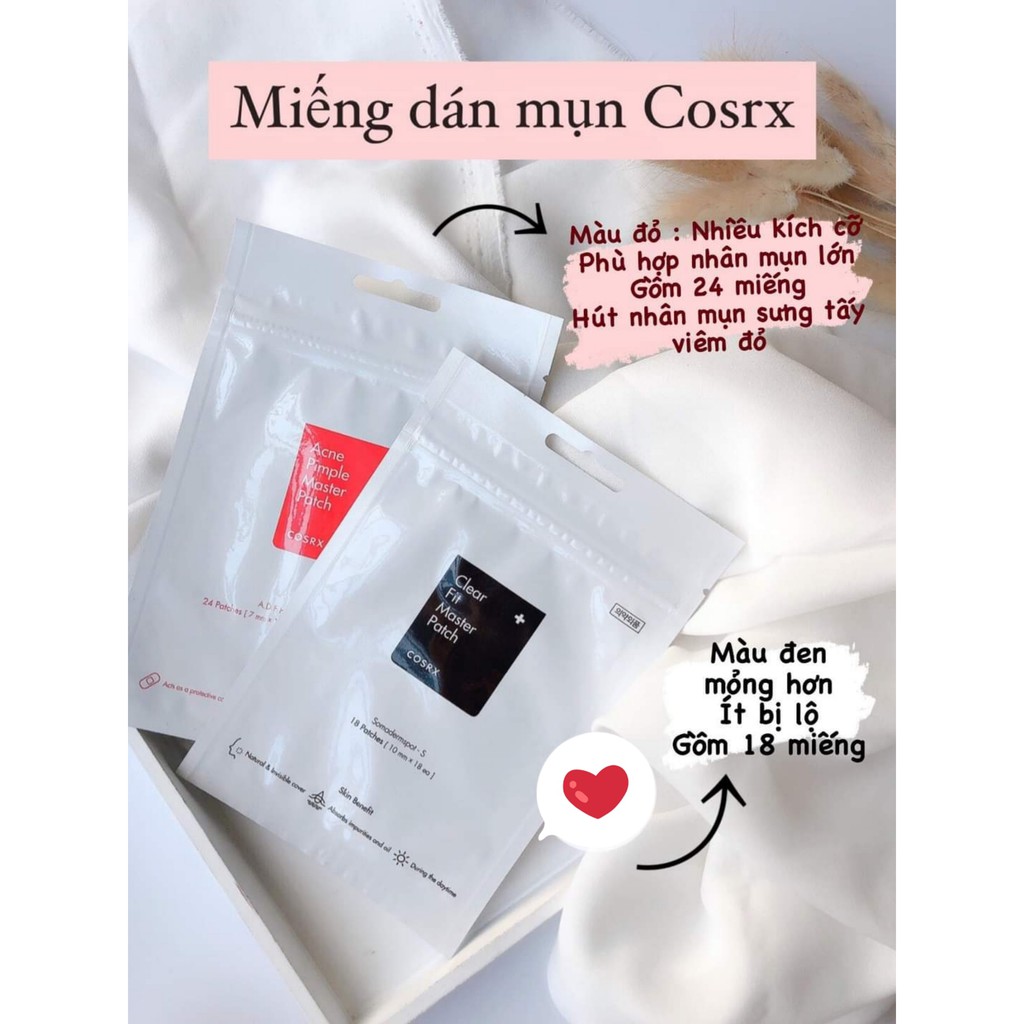 Dán Mụn COSRX Acne Pimple Master Patch Đỏ + Đen (chính hãng)