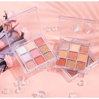 Bảng Phấn Mắt Nhũ Lì 9 Ô Vuông