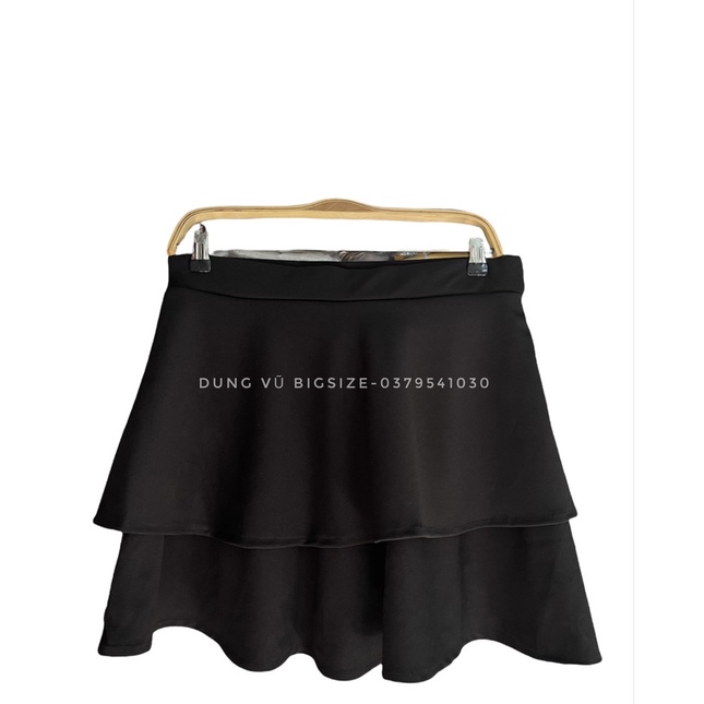 Chân váy hai tầng Bigsize chất cát nhật co dãn dưới 95kg