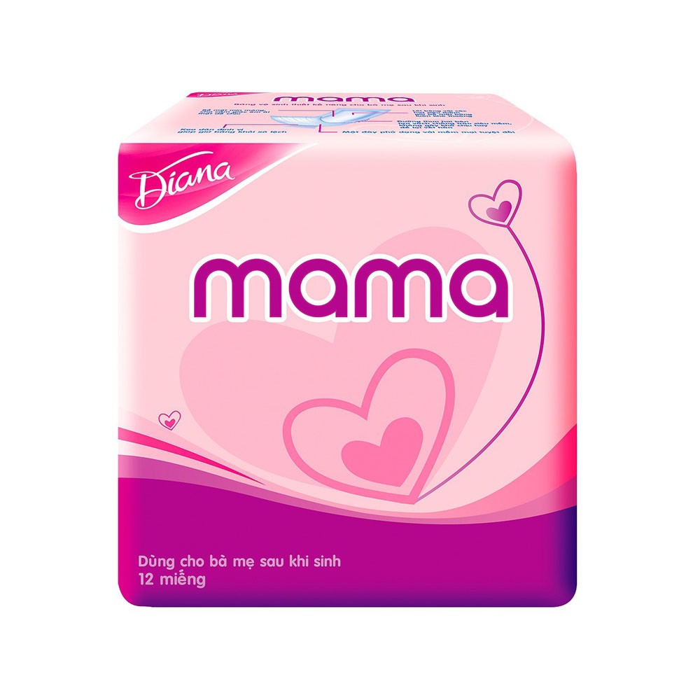 Bỉm cho Mẹ sau Sinh Diana Mama 12 Miếng