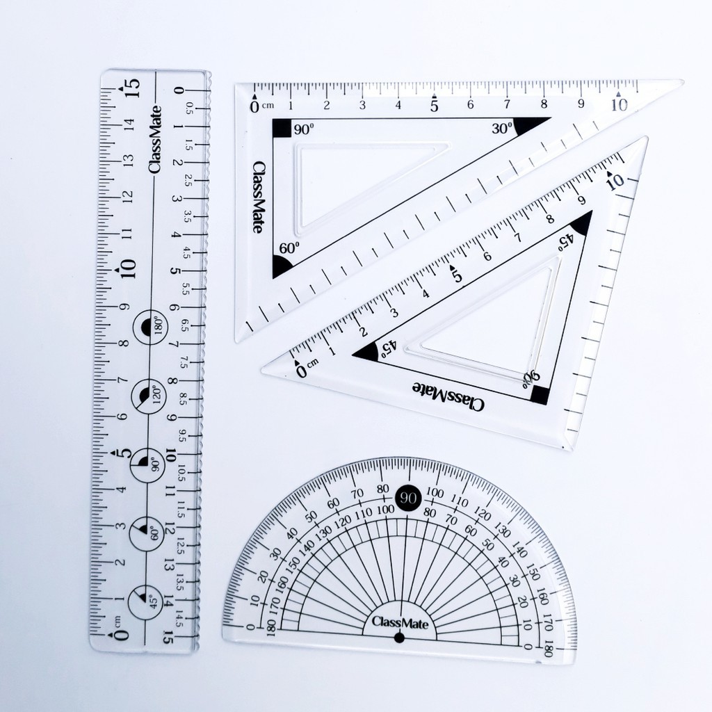 Bộ thước kẻ eke 4 món Classmate CL-RS103