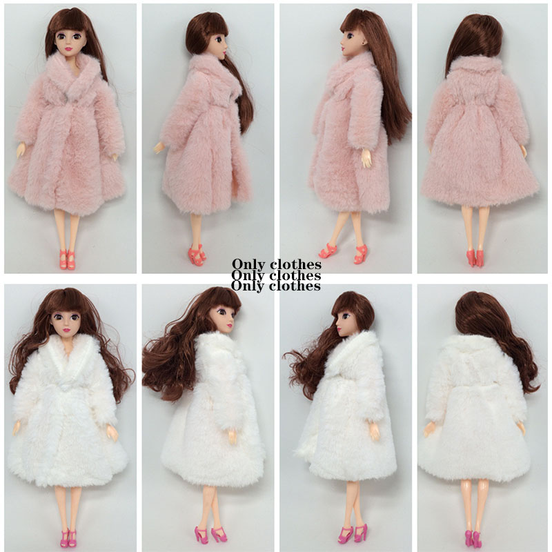 Áo khoác lông đáng yêu sành điệu cho búp bê 28cm tỉ lệ 1:6