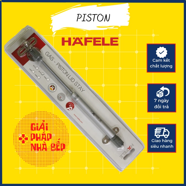 Piston nâng cánh tủ bếp, Piston Hafele, Tay đẩy thủy lực Hafele Chính Hãng, Phuộc hơi piston cho tay nâng 80N , 150N
