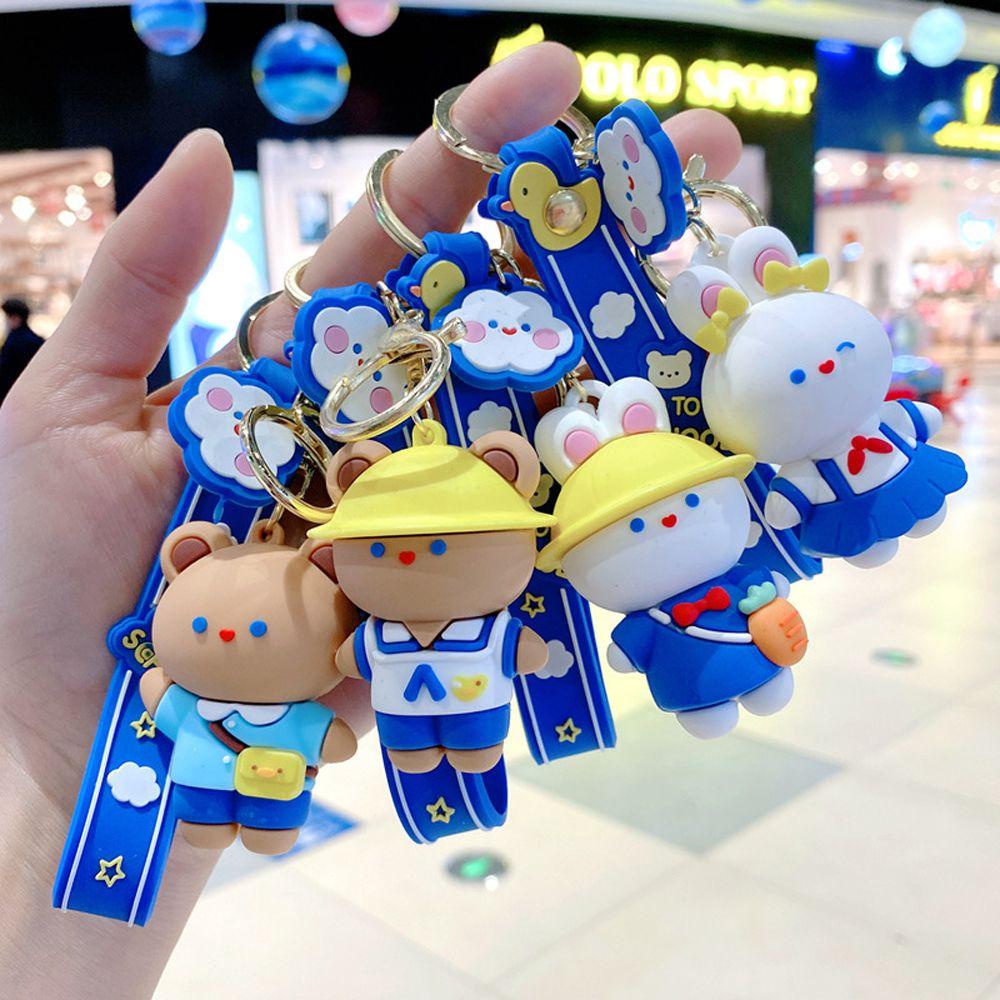 Móc Khóa Hình Thỏ / Gấu May Mắn Hoạt Hình Đáng Yêu Dành Cho Bé