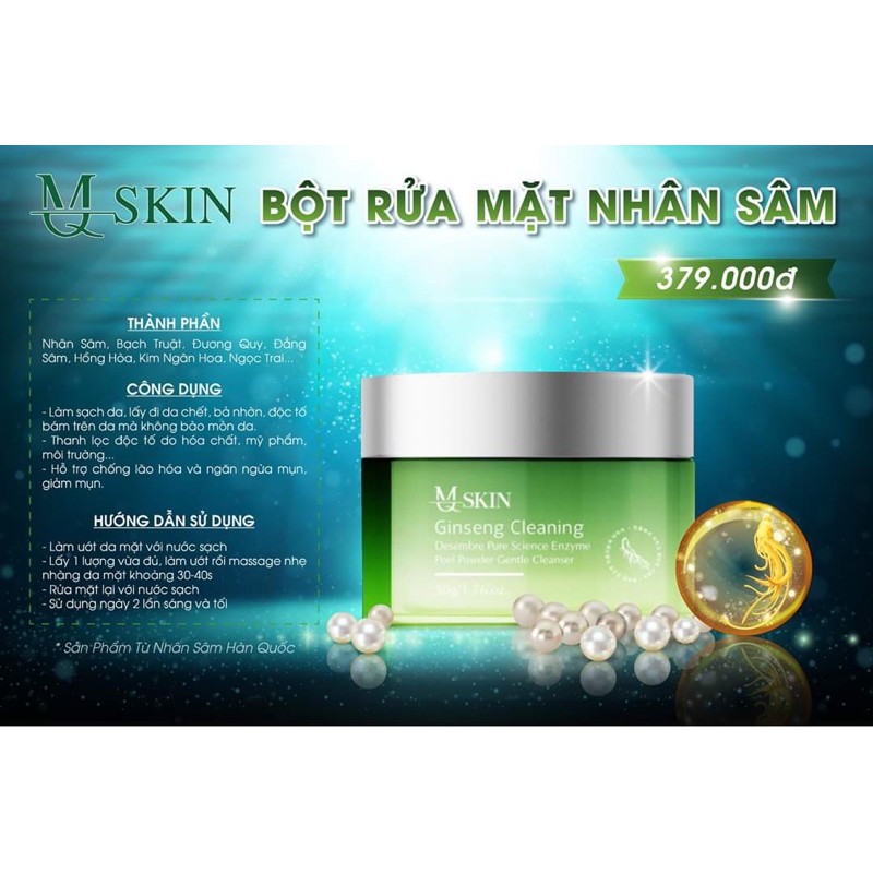 BỘT RỮA MẶT NHÂN SÂM MQSKIN CHÍNH HÃNG - CẦN THƠ