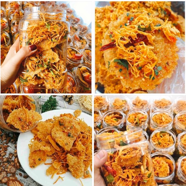 Cơm cháy lắc khô gà
