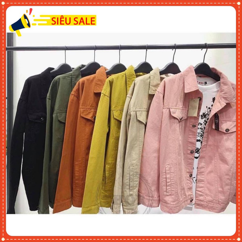 Áo khoác jean Kaki UNISEX cao cấp Hot trend 2020 | BigBuy360 - bigbuy360.vn